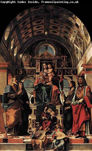 Bartolomeo Montagna Madonna and Child Enthroned with Saints